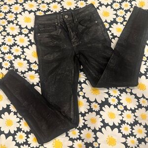 We The Free disco glitter metallic skinny jeans